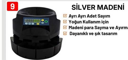 Silver Madeni Para Sayma Makinesi