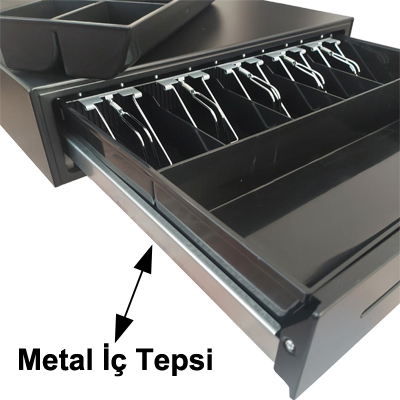 Metal 5 Bölüm Büyük Boy Para Çekmecesi - Görsel 2