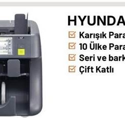 Hyundai MIB-9 (SB-9) 10 Ülke Otomatik Tanımalı Para Sayma Makinesi