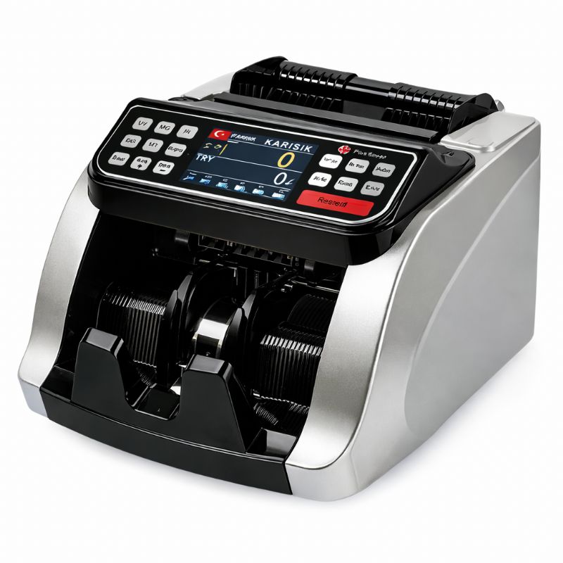 Plus Silver TL / EURO Kağıt Para Sayma Makinesi - Gri / Siyah Renk - Görsel 4